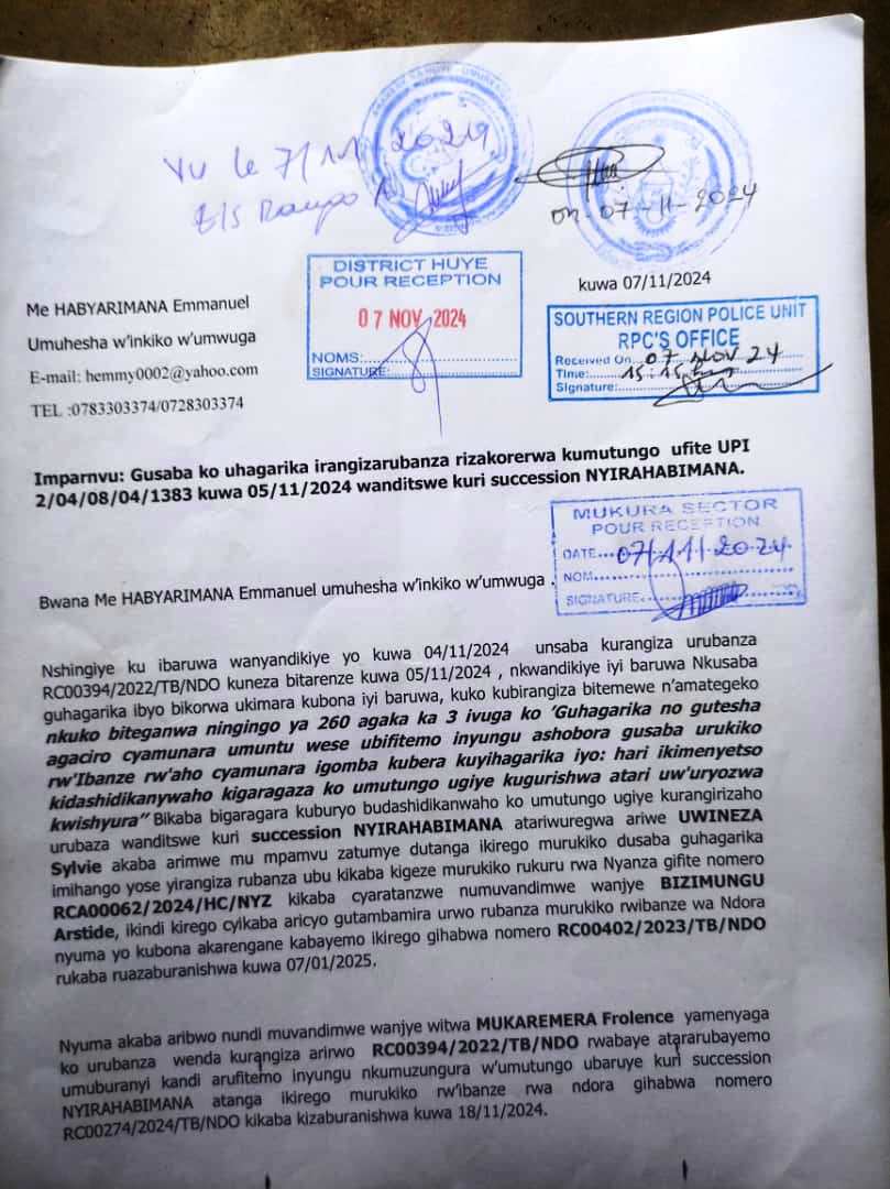 Me Habyarimana yari yabujijwe kuza kururangiza kuko bakiri mu manza