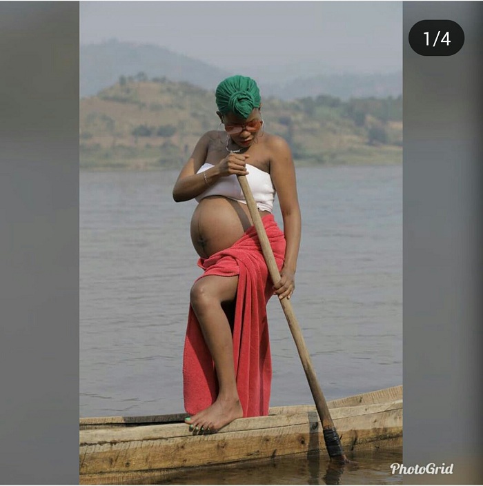 Aya mafoto ya Young Grace yavugishije abatari bake ubwo yari yasohokeye ku mazi 