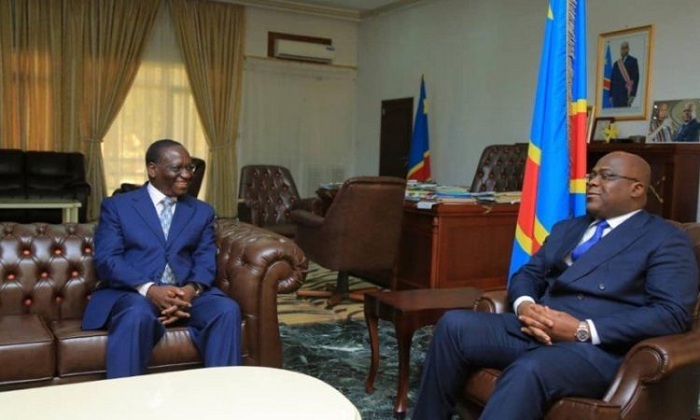 Aha Prof Ilunga yari kumwe na Perezida Tshisekedi