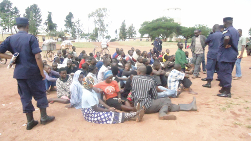 Inzererezi zafatiwe mu mukwabu mu karere ka Ngoma tariki 13/10/2012.