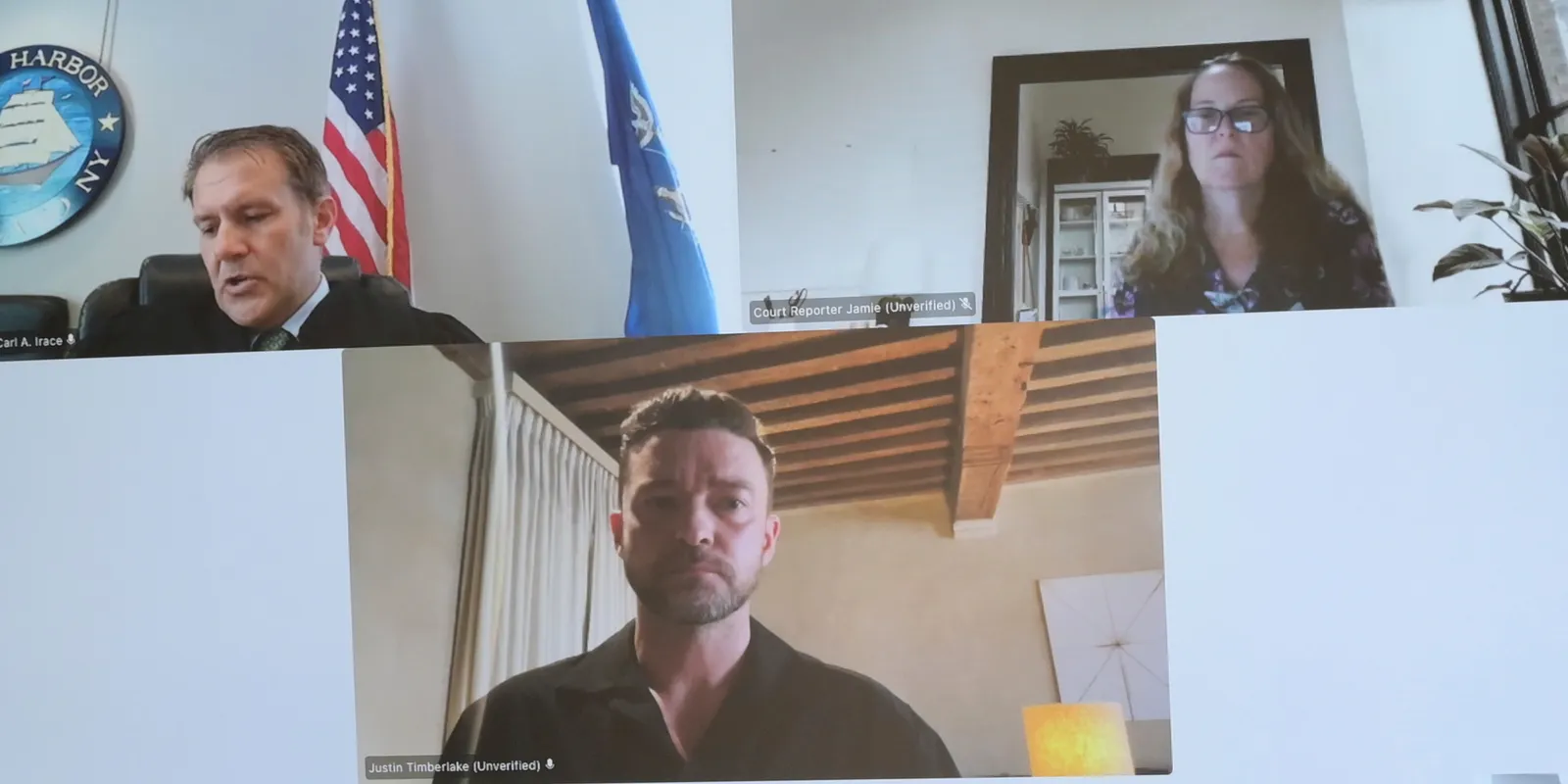 Timberlake yitabye urukiko hakoreshejwe ikoranabuhanga rya videwo