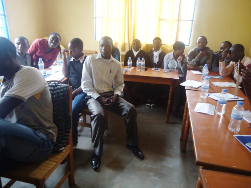 Bamwe mubakurikiye amahugurwa.