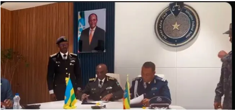 Ubwo basinyaga ayo masezerano