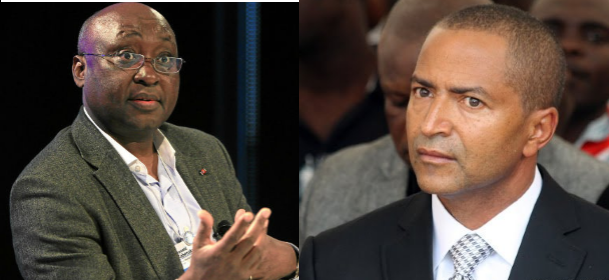 Dr. Donald Kaberuka (ibumoso) na Moise Katumbi (iburyo)