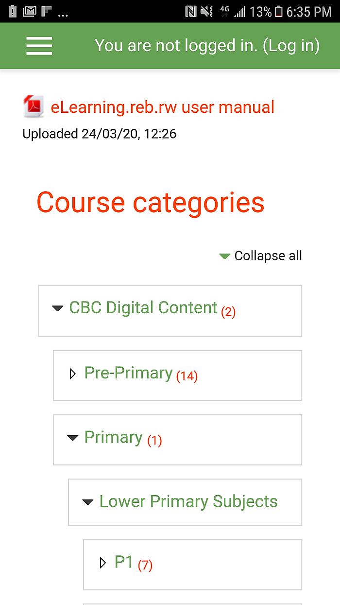 Ku rubuga rwa MINEDUC na REB ushobora kubonaho amasomo yose ukiga cyangwa ukigisha abana mu rugo