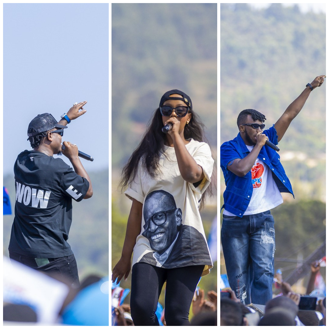 Bruce Melody, Knowles na Chriss Eazy basusurukije abitabiriye kwamamaza umukandida wa FPR