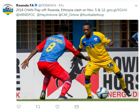 Ferwafa yemeje aya makuru ibinyujije ku rubuga rwayo rwa Twitter