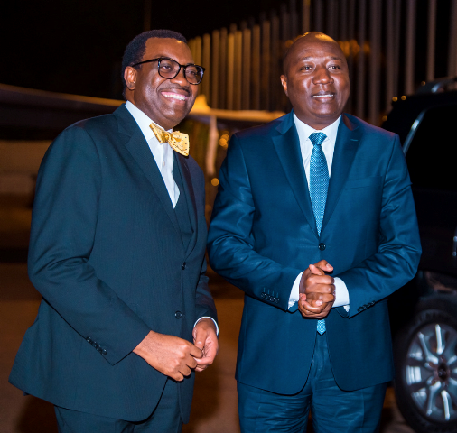 Minisitiri w'Intebe Dr Eduard Ngirente n'umuyobozi wa Banki Nyafurika y'iterambere Dr Akinwumi A.Adesina