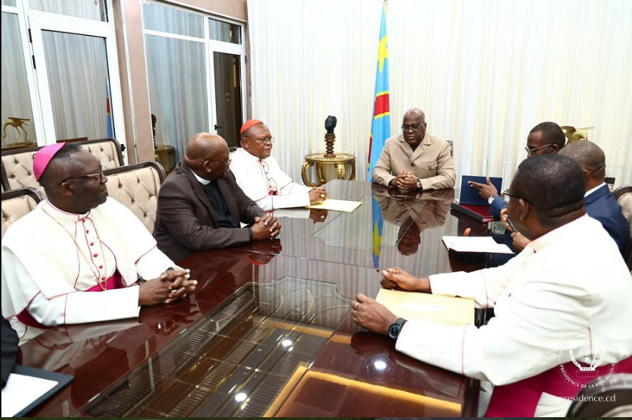 Abahagarariye amahuriro y'amadini bahuye na Perezida Antoine Tshisekedi 